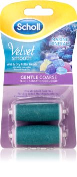 Scholl Velvet Smooth Gentle Coarse náhradní hlavice do elektrického pilníku na chodidla 2 ks