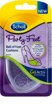 Scholl Party Feet Ultra Slim gelové polštářky pod bříško nohy