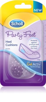 Scholl Party Feet Heel Cushions Gel Heel Cushions