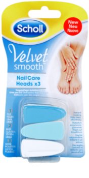 Scholl Velvet Smooth Ersatzköpfe für elektrische Nagelfeile 3 pc