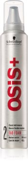 Schwarzkopf Professional Osis+ Fab Foam pena za volumen in obliko pričeske, ki ščiti med toplotnim oblikovanjem za vse tipe las