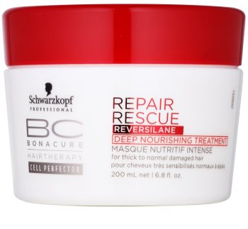 Schwarzkopf Professional BC Bonacure Repair Rescue hĺbkovo vyživujúca kúra pre poškodené vlasy