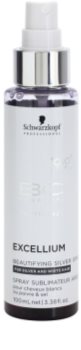 Schwarzkopf Professional BC Bonacure Excellium Beautifying spray con pigmentos plateados para realzar y suavizar el tono del cabello blanco y plateado