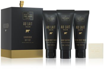 Scottish Fine Soaps Au Lait Noir Cosmetic Set VII.