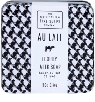 Scottish Fine Soaps Au Lait luxusné mydlo v plechovej dóze