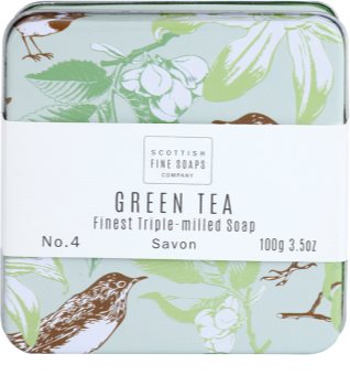 Scottish Fine Soaps Green Tea Săpun de lux în borcan de metal