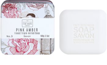 Scottish Fine Soaps Pink Amber luxusní mýdlo v plechové dóze