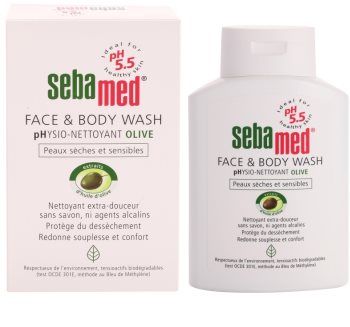 Sebamed Wash Gyengéd tisztító emulzió arcra és testre olívaolajjal