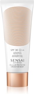 Sensai Silky Bronze крем для засмаги проти старіння шкіри SPF 30