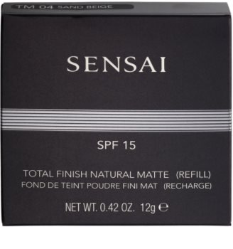 Sensai Total Finish Natural Matte pudra matuire rezervă
