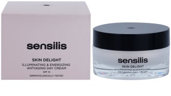 Sensilis Skin Delight crema antiarrugas para dar luminosidad y vitalidad a la piel SPF 15