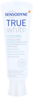 Sensodyne True White Extra Fresh bleichende Zahnpasta gegen Zahnschmelzflecken für empfindliche Zähne