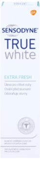 Sensodyne True White Extra Fresh bleichende Zahnpasta gegen Zahnschmelzflecken für empfindliche Zähne