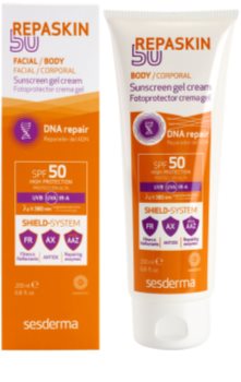 Sesderma Repaskin 50 сонцезахисний гель-крем для тіла SPF 50