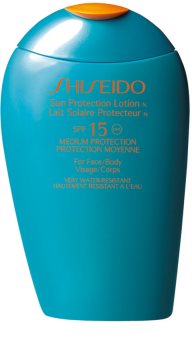 Shiseido Sun Care Sun Protection Lotion opalovací mléko na obličej a tělo SPF 15