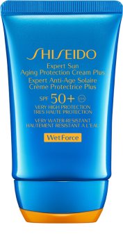 Shiseido Sun Care Expert Sun Aging Protection Cream WetForce crema abbronzante viso SPF 50+