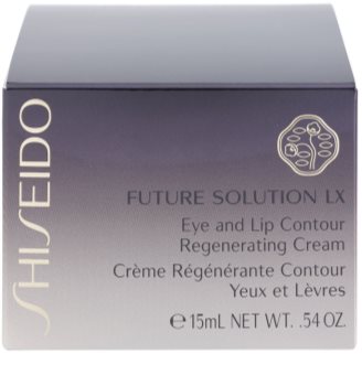 Shiseido Future Solution LX regenerierende Creme mit glättender Wirkung Für Lippen und Augenumgebung