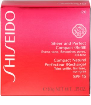 Shiseido Base Sheer and Perfect kompaktní pudrový make-up náhradní náplň SPF 15