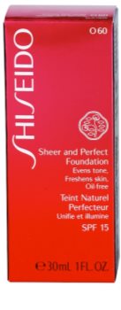 Shiseido Base Sheer and Perfect make up lichid SPF 15