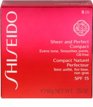 Shiseido Base Sheer and Perfect kompaktní pudrový make-up SPF 15
