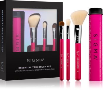 Sigma Beauty Essential Trio Brush Set kit de pinceaux avec étui