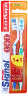 Signal Anti-Plaque Zahnbürste Medium 2 pc