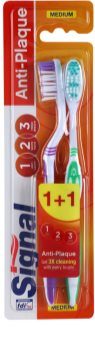 Signal Anti-Plaque zubné kefky medium 2 ks