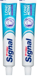 Signal Long Active Intensive Cleaning zubná pasta s mikrogranulami pre dôkladné vyčistenie zubov duo