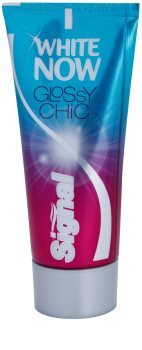 Signal White Now Glossy Chic pasta de dientes blanqueadora con efecto instantáneo