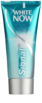 Signal White Now Glossy Fresh dentífrico branqueador com efeito instantâneo