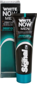 Signal White Now Men Deep Cool dentífrico para homens com efeito branqueador
