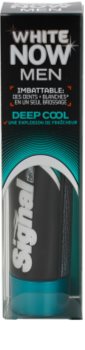 Signal White Now Men Deep Cool dentífrico para homens com efeito branqueador