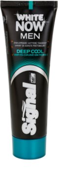Signal White Now Men Deep Cool dentífrico para homens com efeito branqueador