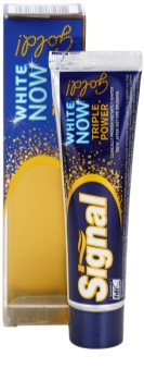 Signal White Now Triple Power Gold zubná pasta s bieliacim účinkom