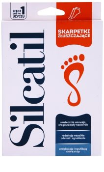 Silcatil Foot Care feuchtigkeitsspendende Peeling-Socken für zartere Fußsohlen