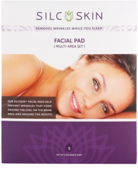SilcSkin Facial Pad almofadinha de silicone contra rugas nas zonas de testa, olhos e boca