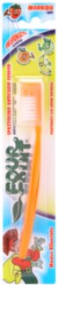 SilverCare Four Fruit Orange escova de dentes para crianças com aroma soft