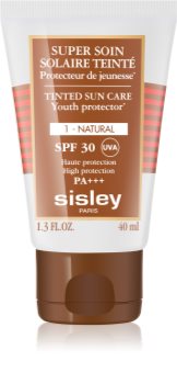 Sisley Sun creme com cor, para proteção do rosto SPF 30