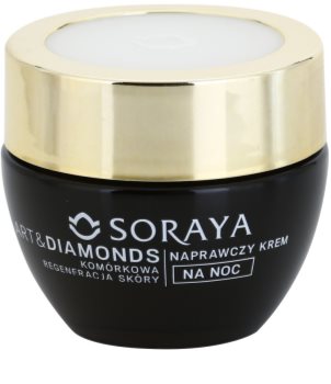 Soraya Art & Diamonds regenerierende Nachtcreme für die Erneuerung der Hautzellen