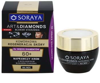 Soraya Art & Diamonds regenerierende Nachtcreme für die Erneuerung der Hautzellen