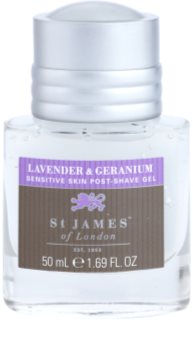 St. James Of London Lavender & Geranium gel après-rasage pour homme 50 ml sans boîte format voyage