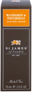St. James Of London Mandarin & Patchouli crema de afeitar para hombre 75 ml formato viaje