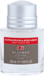 St. James Of London Sandalwood & Bergamot gel post-rasatura per uomo 50 ml senza confezione confezione da viaggio