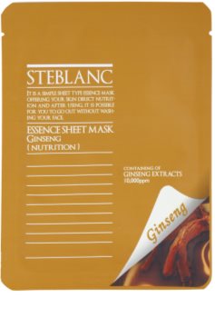 Steblanc Essence Sheet Mask Ginseng mascarilla facial nutritiva y reparadora