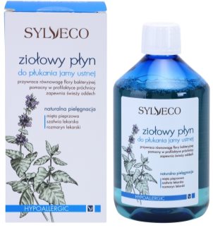 Sylveco Dental Care Mundwasser zum Stärken und Erneuern des Zahnschmelzes für empfindliches Zahnfleisch