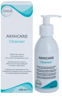 Synchroline Aknicare gel de limpeza para reduzir a produção do sebo em peles acneicas