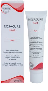 Synchroline Rosacure Fast zselés emulzió Érzékeny, bőrpírra hajlamos bőrre