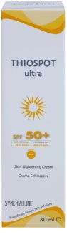 Synchroline Thiospot Ultra rozjasňující krém pro pleť s hyperpigmentací SPF 50+