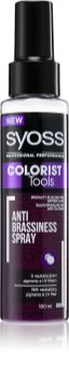 Syoss Colorist Tools spray para neutralizar los tonos amarillos