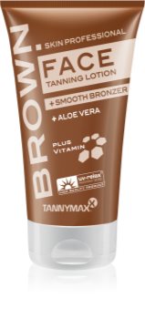 Tannymaxx Brown Face crema abbronzante per solarium con effetto brillante per prolungare la durata dell'abbronzatura